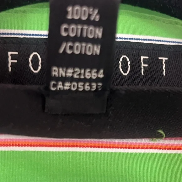 Foxcroft Pink & Green Striped 100% Cotton Preppy Non-Iron Slim Fit Button Down - Picture 4 of 6